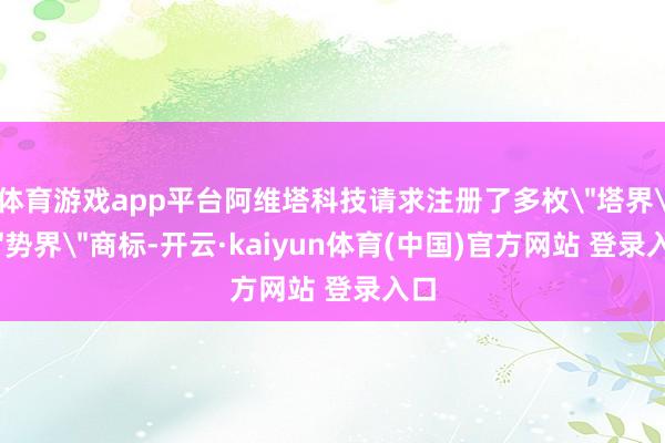 体育游戏app平台阿维塔科技请求注册了多枚